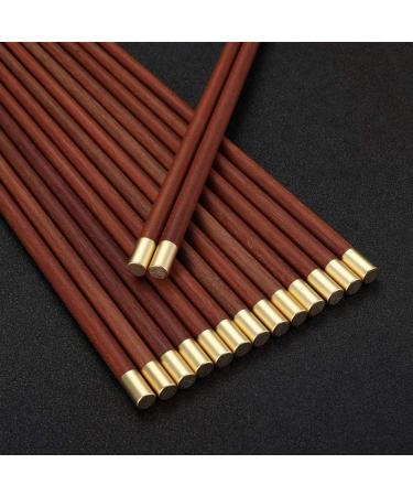 10-Pairs Rosewood Chopsticks Set Dishwasher Safe Chopstick Paint-Free Wax-Free Natural Healthy Chinese Classic Style for Kitchen Dining Room Gourmet Noodles-A - Buy Online on GoSupps.com
