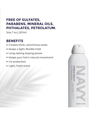 Navy Dry Texture Spray & Sailor Talk Dry Shampoo | Volumizing Thickening and Texturizing for all types of Hair | Infused with Argan Oil | Paraben and Sulfate Free Set (Quick Fix Duo) - Buy Online on GoSupps.com