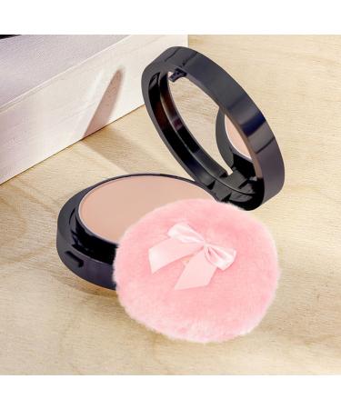 Vaguelly Lot de 3 Houppettes de Poudre pour B b Rondes Douces en Coton 100% Naturel Coloris Rose avec N ud D coratif Adapt es pour Soins Corporels et Maquillage pour Peau D licate - Buy Online on GoSupps.com