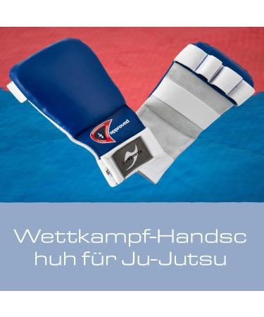 Ju-Sports Hand Protection Ju Jutsu Pro - Red | High-Quality Martial Arts Gloves for All Ages | PU & Leather | Velcro Fastener - Buy Online on GoSupps.com