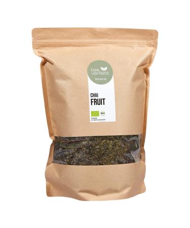 FRUTEG Th de th vert de perdant de fruits de chai bio | M lange de th vert avec du caoutchouc de terre fruit e Chaud et froid un plaisir | de l'agriculture biologique certifi e | 1 kg