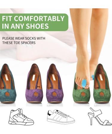 12-Piece Silicone Toe Separators for Overlapping Toes - Toe Corrector for Men and Women - Gel Toe Spacer for Alignment and Comfort - Reusable Big Toe Dividers (Blue) - Buy Online on GoSupps.com