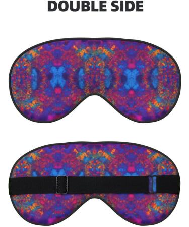 Buy Tie Dye Hippie Soft Sleep Eye Mask - Breathable Travel Eye Patch for Relaxation - Perfect for Women - Buy Online on GoSupps.com