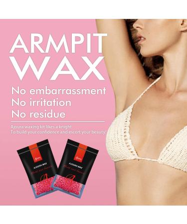 Ajoura Professional Waxing Kit for Women - Coarse Hair Removal with Hard Wax Beads - Pre & Aftercare Spray Included - Buy Online on GoSupps.com