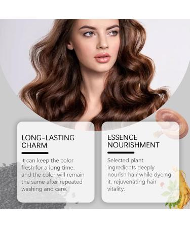 VKaoess 3in1 Shampoo for Black Hair Dye Herbal Shampoo for Black Hair Color Long Lasting Gray Coverage Moisturizing Blend Easy to Apply Instant Color with Herbal Ingredients 8 Bottles - Buy Online on GoSupps.com