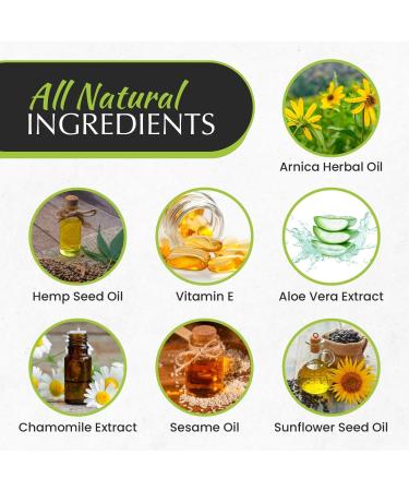 Hemp Massage Oil | Arnica Oil for Couples | Sensual & Relaxing Massage Oil | Best International Shipping - Buy Online on GoSupps.com