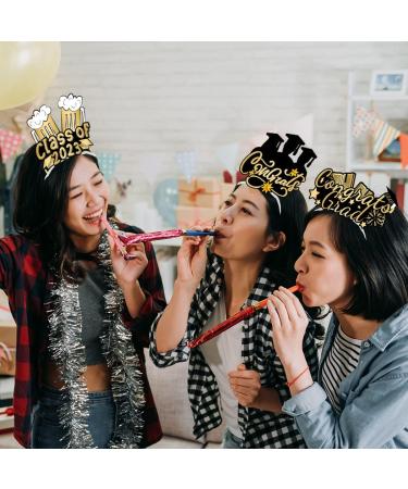 2023 Graduation Headbands - Bachelor Hat Paper Decorations - Set of 6 Graduation Party Hair Accessories - Buy Online on GoSupps.com