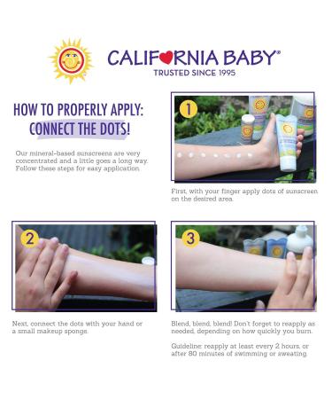 California Baby Summer Blend SPF 30+ Sunscreen Lotion for Babies, Kids & Adults - Fragrance Free, Water Resistant - 2.9oz - Buy Online on GoSupps.com