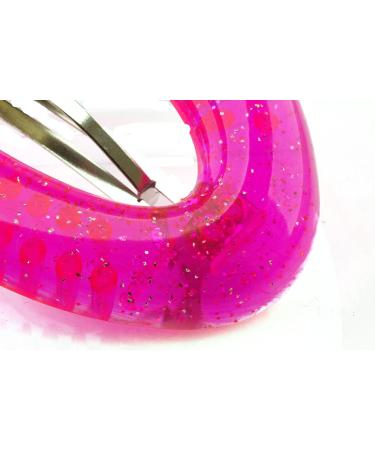 Buy Neon Pink Oval Patent Clasp (9.5x6cm) with Silver Glitter - Made in Germany | WeLoveBeads - International Shipping Available - Buy Online on GoSupps.com