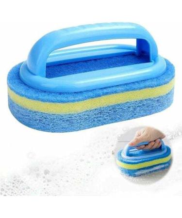 2pcs Household Cleaning Tools Sponge Cleaning Brush with Handle for Daily Use in Kitchen - Buy Online on GoSupps.com