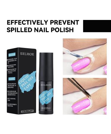 5ML Liquid Nail Lacquer Tape Glue Off Peel Guard - Cuticle Protector for Nails - One Size - Buy Online on GoSupps.com