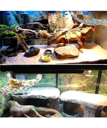 Vinnykud Reptile Hammock with Pillow | Habitat Decor for Lizards & Snakes | 33x33x48cm Beige - Buy Online on GoSupps.com