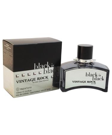 Black is Black Vintage Rock Eau de Toilette 3.4 Ounce