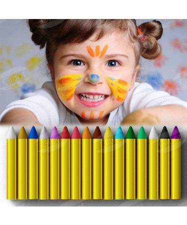 Shop Gibot 16-Color Makeup Pencil Set | Face & Body Painting for Halloween Carnival & Children's Day Parties - Buy Online on GoSupps.com