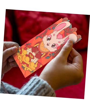 ABOOFAN 60 Pcs 2023 Red Envelope Lunar Rabbit Year Decor Red Money Packets Hongbao Envelopes Red Gifts Money Packet Kids Wallets 2023 Year Red Packet Child Paper Gift Bag New Year As Shown 4x2pcs 16.4X8.9CMx2pcs - Buy Online on GoSupps.com