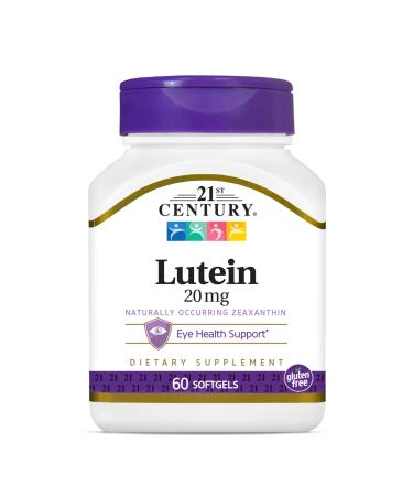 21st Century Lutein 20 mg 60 Softgels