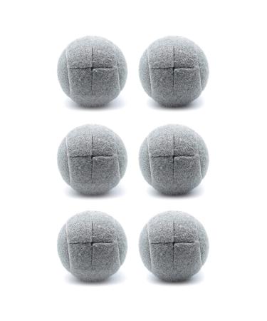 Pteanecay 6 PCS Precut Walker Tennis Ball for Furniture Legs and Floor Protection Heavy Duty Long Lasting Felt Pad Covering Grey