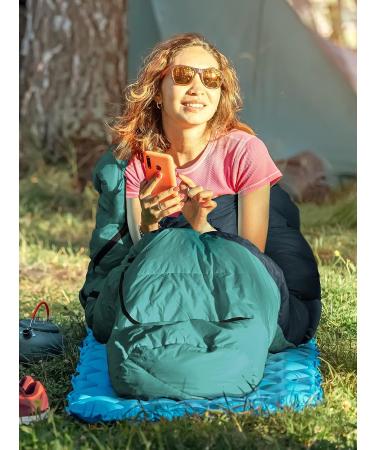 Bessport Mummy Sleeping Bag | 3-4 Season Extreme Cold Weather Adult Sleeping Bag | Ideal for Hiking, Travel, Outdoor Activities | Washable | 32-blue&grey - Buy Online on GoSupps.com