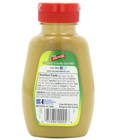 Nance's Mustard Sharp & Creamy 10oz (Pack of 6) - Premium Quality Condiment - Buy Online on GoSupps.com