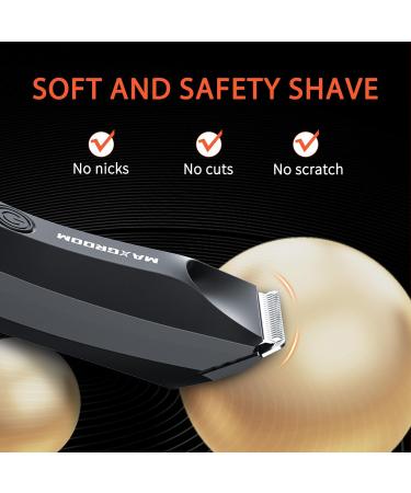Optimized Groin & Body Hair Trimmer for Men - Wet/Dry Electric Shaver with LED Light Guide Comb & Travel Bag - International Shipping Available - Buy Online on GoSupps.com