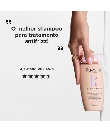 K RASTASE Gloss Absolu - Bain Hydra-Glaze - Shampoing Cr me Hydra-Illuminant et Anti-Frisottis - Acide Hyaluronique Glycolique et Huile de Rose - Cheveux pais Sujets aux Frisottis Format 250ml - Buy Online on GoSupps.com