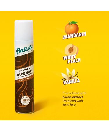 Batiste Dry Shampoo for Dark Hair 6.35 OZ - Absorbs Oil, Adds Texture & Body - Waterless Shampoo - Pack of 1 - Buy Online on GoSupps.com