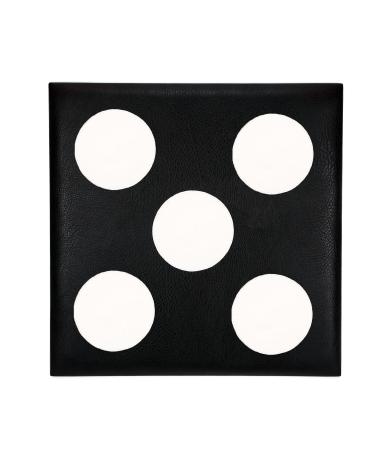 Leather Square Fencing Target,Practice Target Foil Saber and Epee(One/Five Bullseye) Black Five