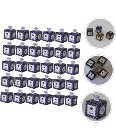 50pcs Boxes Graduation Candy Box Gift Boxes Favor Boxes Graduation Party Favors Party Candy Holder Grad Candy Boxes Candy Supply Graduation Treat Boxes Square Carton Purple Paper 1 count (Pack of 1) Purple - Buy Online on GoSupps.com
