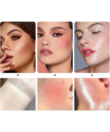 3 Pack Liquid Contour & Blush & Highlighter Stick Face Concealer Contouring Liquid Highlighter Bronzer Makeup Stick Cheek Gel Cream Soft Lightweight Liquid Blush Makeup Gift Set - Buy Online on GoSupps.com