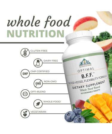 Optimal Health Systems BFF Chewable Tablets - 90 Count Boost Nitric Oxide & Improve Circulation for Artery Support - 30 Servings - Buy Online on GoSupps.com