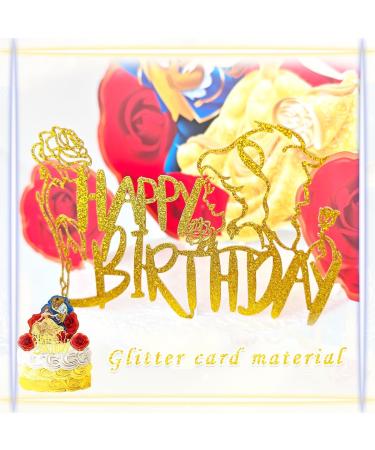 Party Supplies for Belles Cake Topper Cupcake Toppers Theme Brightness Happy Birthday Supplies Favors - Buy Online on GoSupps.com