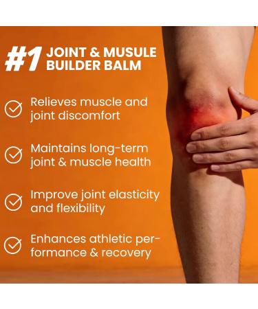 Norse Organics Official Muscle and Joint Balm Muscle and Joint Builder Balm | Comfrey Oil Beeswax Arnica Oil Jojoba Oil Sea Buckthorn Extract for Knee/Elbow/Shoulder/Back/Neck (1 PCS) - Buy Online on GoSupps.com