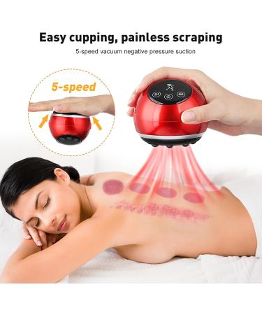 Portable Gua Sha Massage Device - 5 Temperature Levels & Suction for Cellulite & Body Fatigue Relief | International Shipping - Buy Online on GoSupps.com