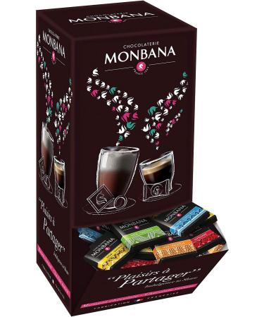350 Carr s de chocolat Monbana noir et chocolat au lait. 1.4kg. 2 vending boxes 10 savers and 5 grands crus de chocolat. - Buy Online on GoSupps.com
