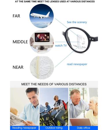 Vevesmundo Anti Blue Light Reading Glasses - Retro Round Nerd Glasses for Women & Men | Multifocal Blue Light Filter | Black & Leopard 3.0x - Buy Online on GoSupps.com