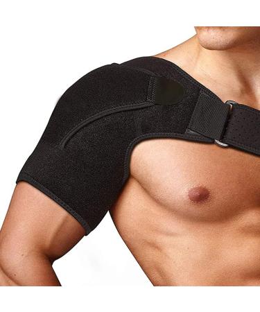 DZOZO Shoulder Stability Brace Shoulder Support Adjustable Shoulder Brace Neoprene Shoulder Compression Sleeve Injury Recovery Compression Support Sleeve for Rotator Cuff Injuries Arthritis Sprain