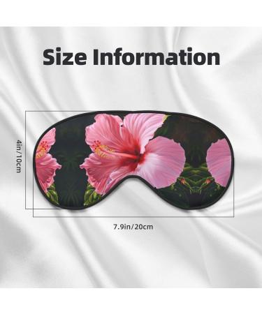 SSIMOO Hawaii Red Flower Print Eye Mask - Soft Light-Blocking Double-Sided Sleep Mask for Better Sleep Quality - Buy Online on GoSupps.com