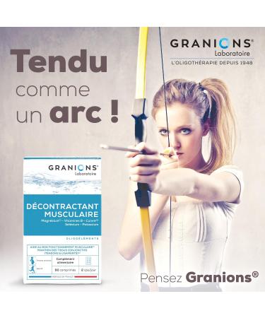 GRANIONS Casual Muscle Cramps discomfort muscle stiffness Magnesium Vit B Copper Selenium Potassium For the whole family Made in France 60 tablets - Buy Online on GoSupps.com