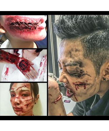 Halloween Fake Scar Wound Makeup Kit - Special Effects Makeup Fake Blood Skin Wax & Tools for Ultimate Scar Makeup - Buy Online on GoSupps.com