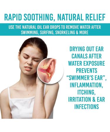 Natural Ear Drops for Swimmers Ear & Allergy Relief - Soothing Ear Pain & Itching Treatment for Kids & Adults - Buy Online on GoSupps.com