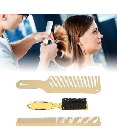 Professional Comb Set Barber Comb Set Fine Tooth Pocket Comb Stainless Steel Wide Tooth Comb Prevent Static Ultra Thin Portable Beard Brush for Hair Salon Personal Use - Buy Online on GoSupps.com