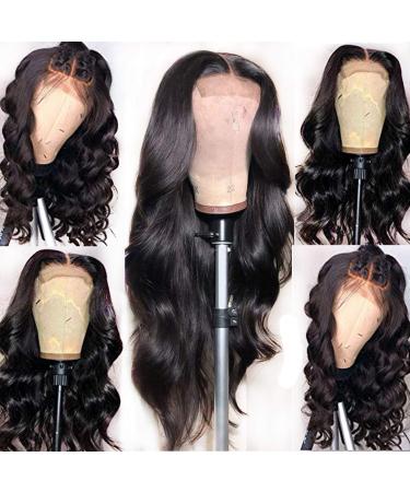 18 Inch Body Wave Lace Front Human Hair Wig for Black Women - Pre Plucked with Baby Hair - Natural Color - 150% Density - Brazilian Hair (1 Pack) - Buy Online on GoSupps.com