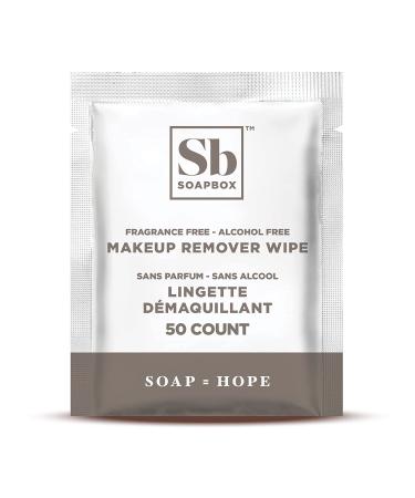 Soapbox Fragrance-Free Makeup Remover Wipes - Gentle Cleansing Pads for Eye Makeup, Dirt, and Oil - Alcohol-Free - 50 Count - Buy Online on GoSupps.com