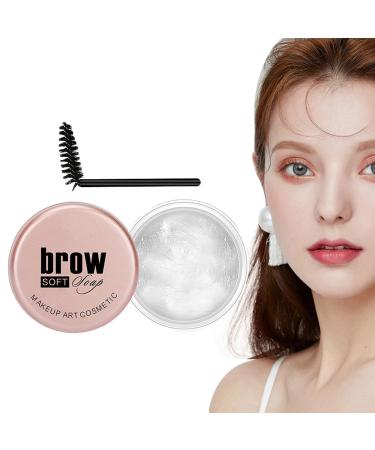 Eyebrow Soapbar | Waterproof Eye Brow Gel Clear Eyebrow Styling Wax Eyebrow Makeup Eyebrow Shaping Wax for Feathered & Brows Clear Brow Styling Wax