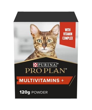 PRO PLAN Cat Multivitamins Supplement | Supports vitality overall health| with vitamin B complex | Adult and Senior cats | Powder 120 g Cat Supplements 120g