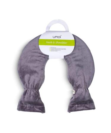 Premium hot water bottle PVC for the neck and shoulder neck heat bottle high -quality softer fleece cover with extra feeding 2 liters Velcro fastener BS1970: 2012 certified - new model (gray)