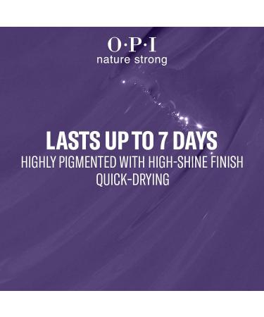 OPI Nature Strong Nail Polish | Quick Dry Vegan Nail Varnish with Long-Lasting Results | Made with Natural Ingredients | Dark Shades | A Great Fig World | 15 ml - Buy Online on GoSupps.com