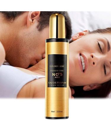 L'UODAIS 220ml Golden Lure Pheromone Hair Spray Long-Lasting Hair Perfume Oil and Hair Perfume for Women
