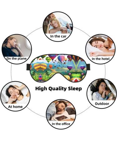 Shop Hot Air Balloons Eye Mask - Soft Adjustable Comfort for Men & Women | International Shipping Available - Buy Online on GoSupps.com