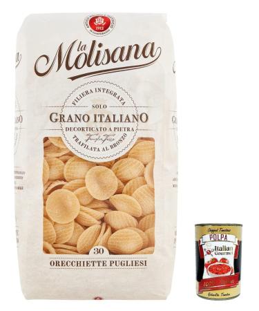 Italian Gourmet E.R. La Molisana Orecchiette Pugliesi N. 30 Pasta Lenta Lavorazione P tes modeler en bronze 500 g + Pulp 400 g